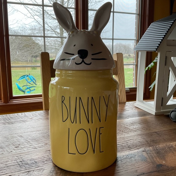 Rae Dunn Holiday Rae Dunn Bunny Love Canister Poshmark